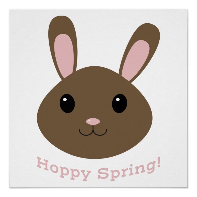 Póster Hoppy Spring Bunny (Anverso)