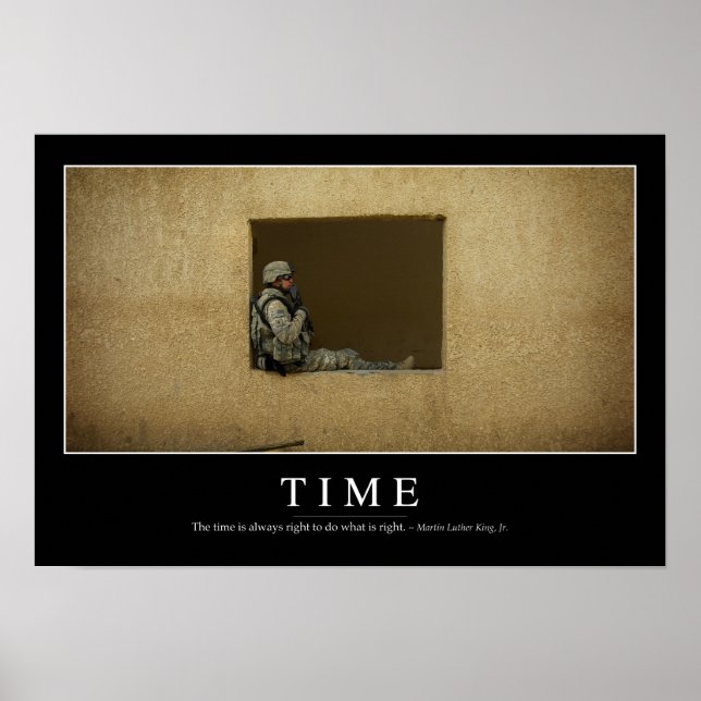 Póster Hora: cita Inspiradora (Frente)