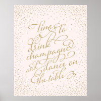 Hora de Beber Champán y Bailar Sobre la Mesa