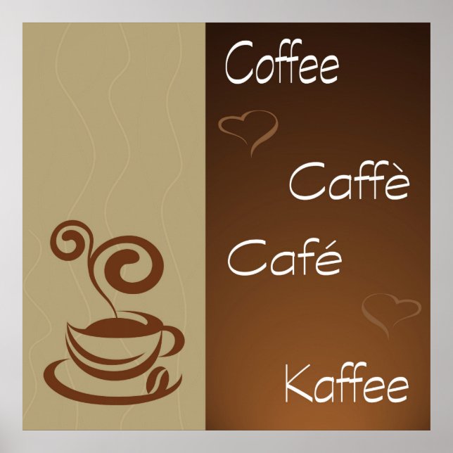 Póster hora de café (Frente)