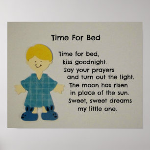 Póster Hora De Cama (Niños)