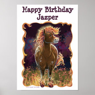 Póster Hora de fiesta Caballo de Fuego