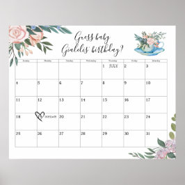 Póster Hora de la Adivagación de fecha de vencimiento del