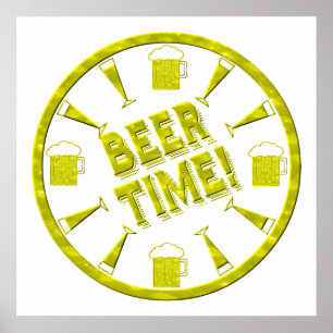 Póster ¡Hora de la cerveza!