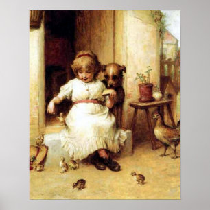 Póster "Hora de la comida"