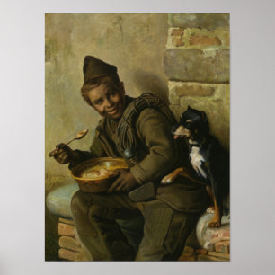 Póster Hora de la comida para el barrido del chimenea