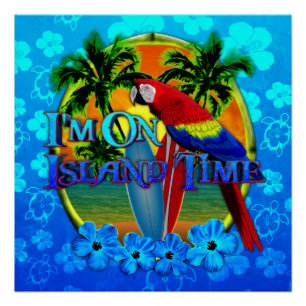 Póster Hora de la Isla Sunset