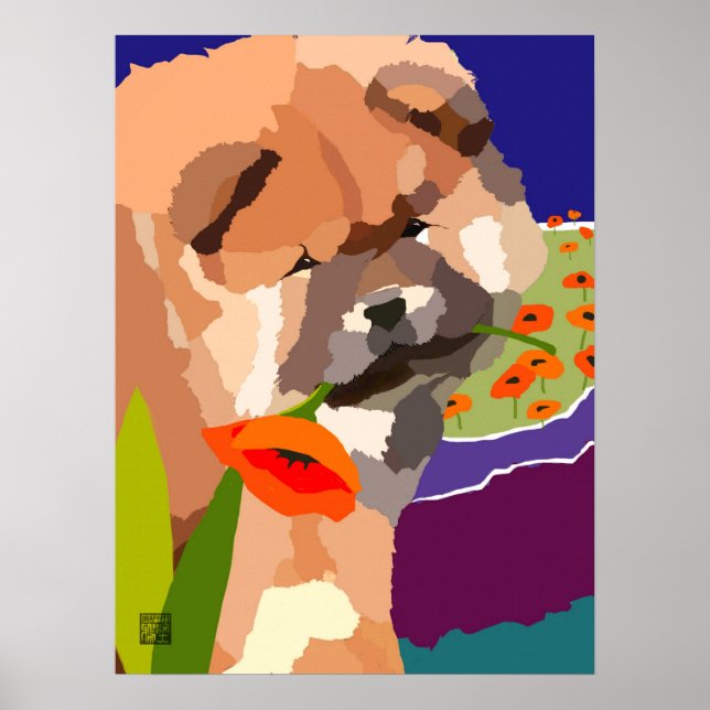 Póster HORA DE LA PRIMAVERA, ARTdeco Chow (Frente)