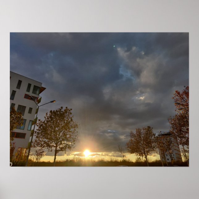 Póster Hora de oro en el vecindario (Frente)