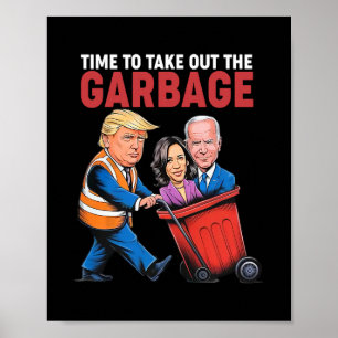 Póster Hora de Trump para sacar la basura