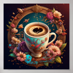 Póster Hora del café