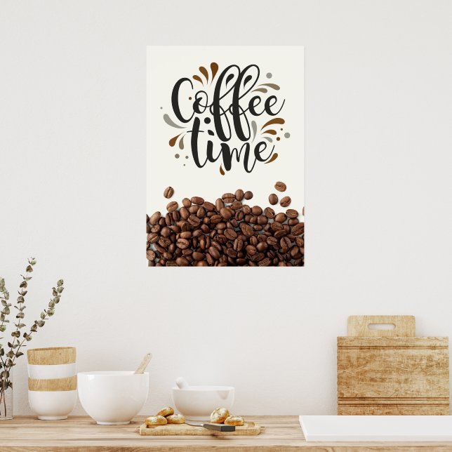 Póster Hora del café (Cocina)