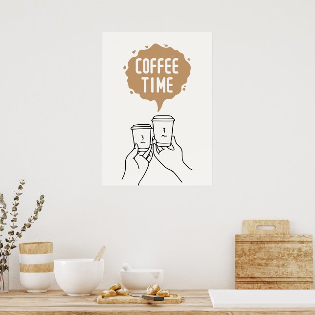 Póster Hora del café (Cocina)