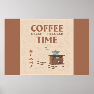 Póster Hora del café