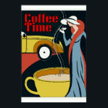 Póster Hora del café Art Deco<br><div class="desc">Hora del café Art Deco</div>