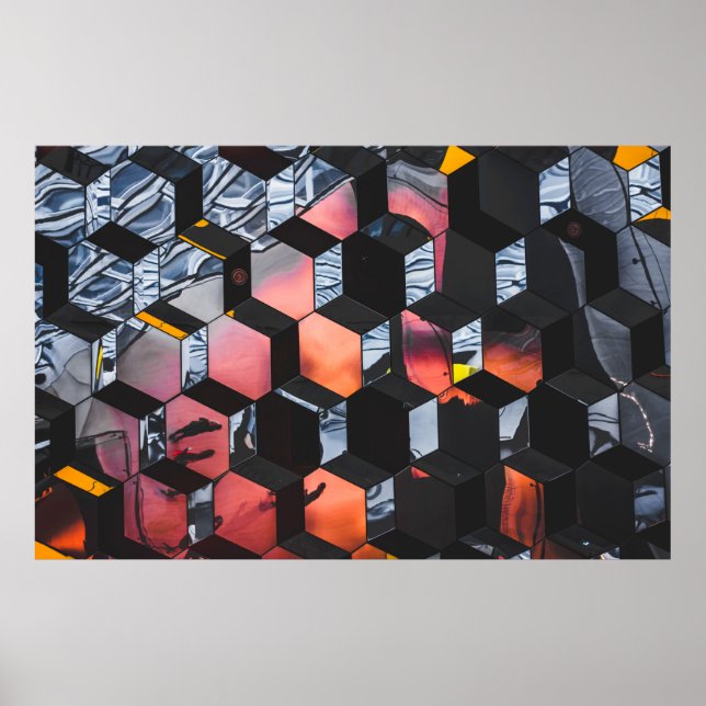 Póster Hora dorada multicolor (Frente)