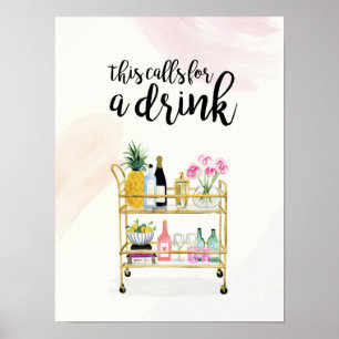Póster Hora feliz en casa II