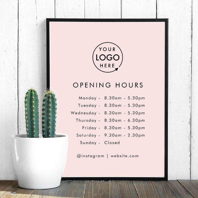 Póster Horarios de apertura | Horas de apertura de logoti (Subido por el creador)