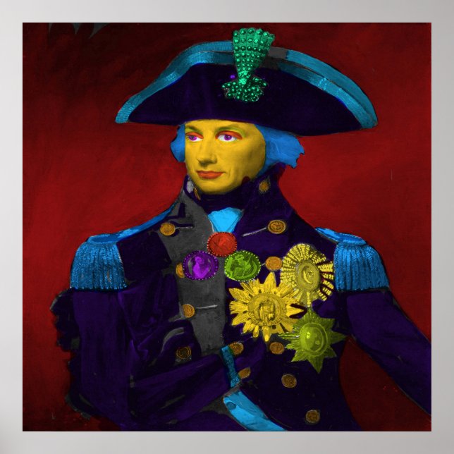 Póster Horatio Nelson Pop Art (Frente)