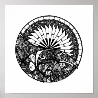 Póster Horizon Mandala