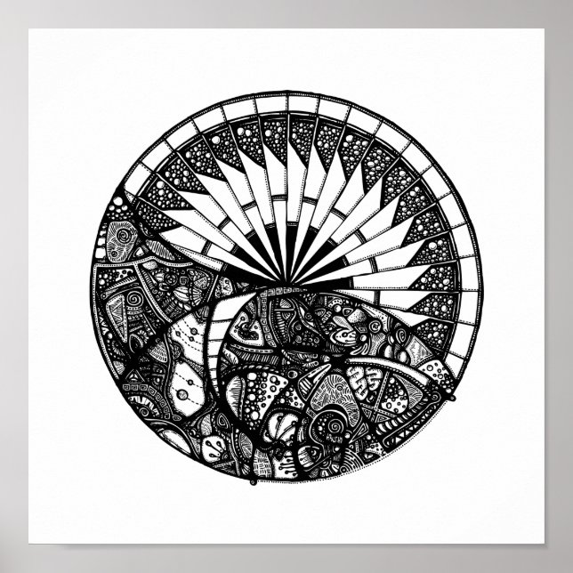 Póster Horizon Mandala (Frente)