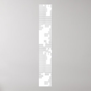 Póster Horizontal, porcelana, Rótulo peatonal de conchas 