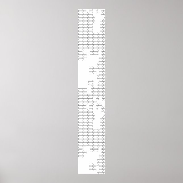 Póster Horizontal, porcelana, Rótulo peatonal de conchas  (Frente)