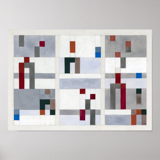 Póster Horizontal vertical | Sophie Taeuber-Arp | (Frente)