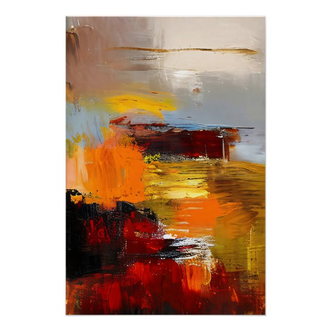 Póster Horizonte Ardiente (Anverso)