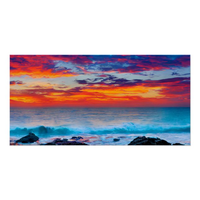 Póster Horizonte Ardiente (Anverso)