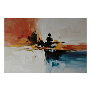 Póster Horizonte cromático: Sinfonía de los Contrastes