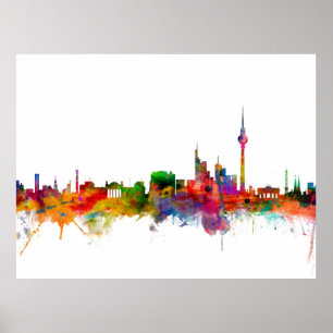 Póster Horizonte de Berlín Alemania
