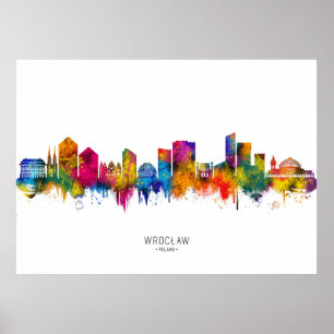 Póster Horizonte de Breslavia Polonia