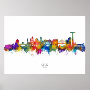 Póster Horizonte de Cádiz España