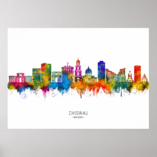 Póster Horizonte de Chișinău Moldavia