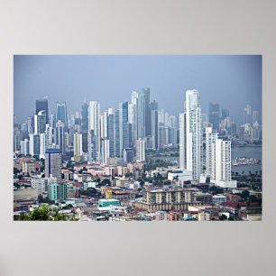Póster Horizonte de ciudad de Panamá