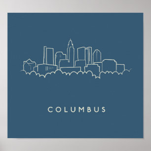 Póster Horizonte de Columbus, Ohio