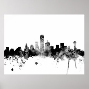 Póster Horizonte de Dallas Tejas
