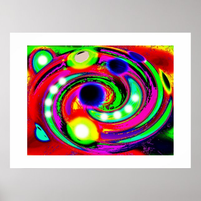 Póster Horizonte de eventos, omega (Frente)