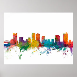 Póster Horizonte de Fort Worth Tejas