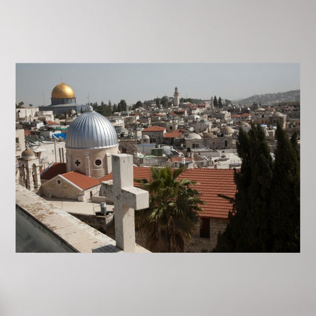 Póster Horizonte de la antigua Jerusalén (Frente)