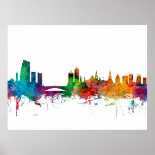 Póster Horizonte de Leeds Inglaterra