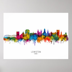 Póster Horizonte de Lewiston Maine