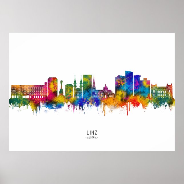 Póster Horizonte de Linz Austria (Frente)