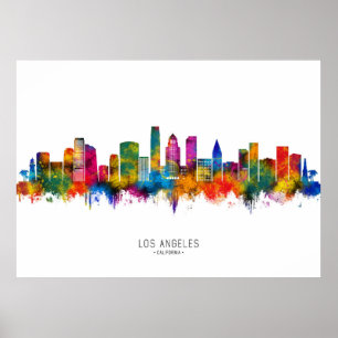 Póster Horizonte de Los Ángeles California