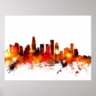 Póster Horizonte de Los Ángeles California