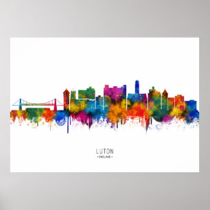 Póster Horizonte de Luton Inglaterra