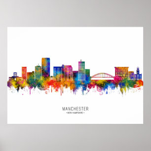 Póster Horizonte de Manchester New Hampshire