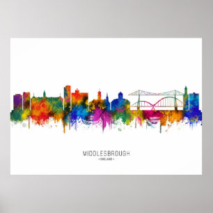 Póster Horizonte de Middlesbrough Inglaterra