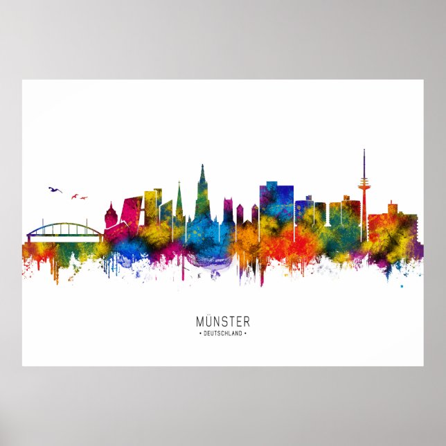 Póster Horizonte de Münster Alemania (Frente)